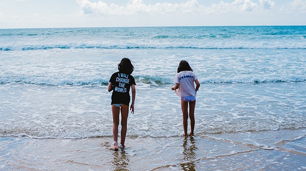 Baignade sur la plage de Saint-Jean-de-Monts