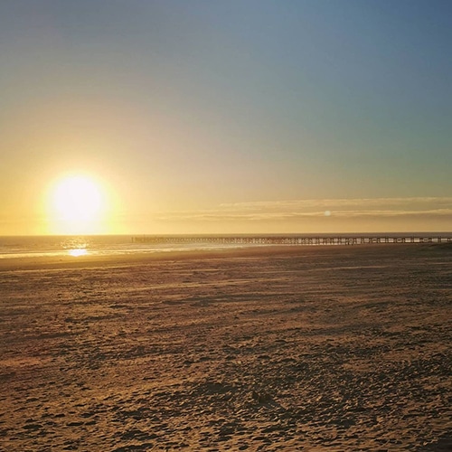 Coucher du soleil sur la plage