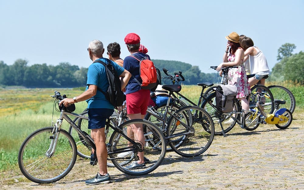 Cyclotouristes en balade