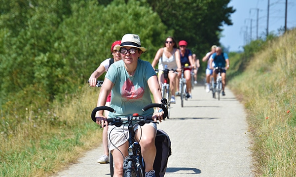 balade de groupe en vélos