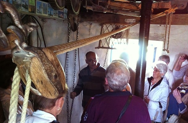 Moulin de Rairé, visite intérieure