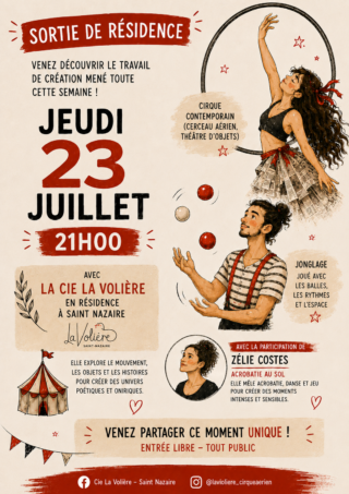 Affiche Sortie de Résidence - Jeudi 23 Juillet 2026 Affiche Sortie de Résidence - Jeudi 23 Juillet 2026